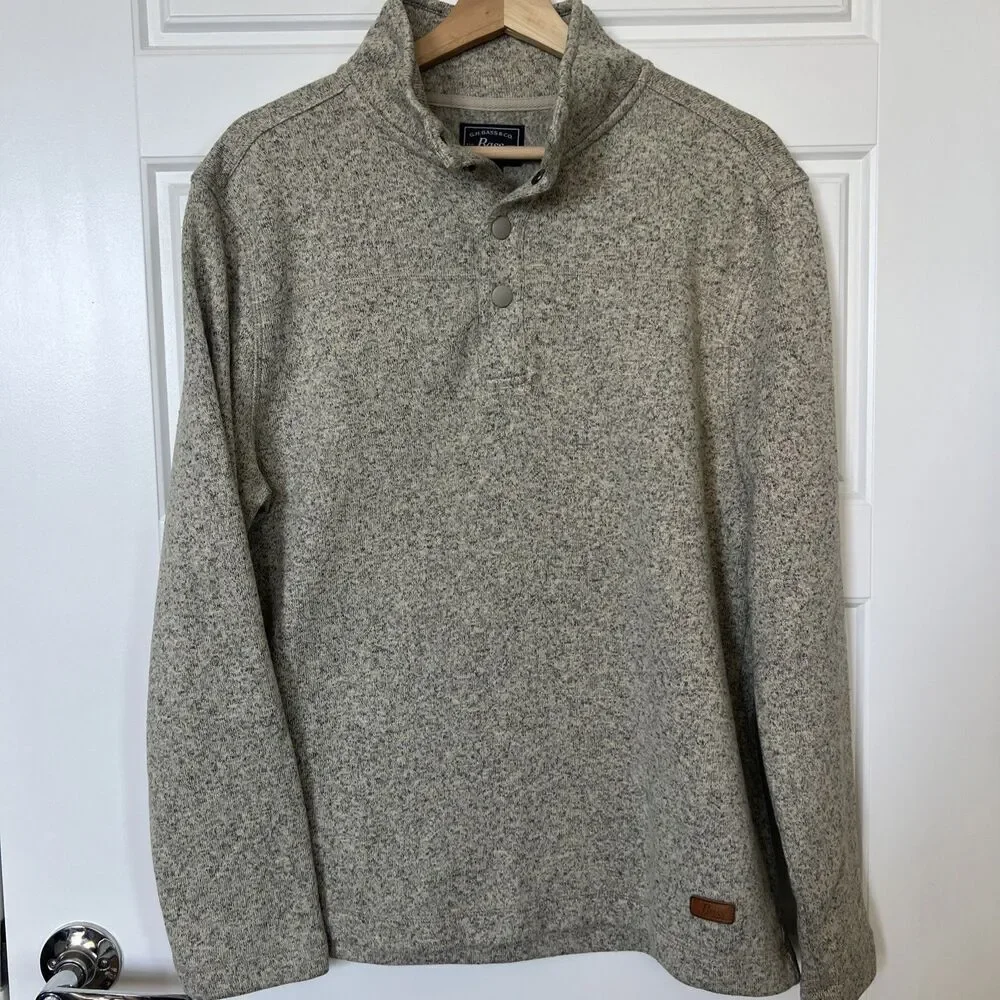 G.H. Bass & Co Henley Pullover Sweater Size Medium